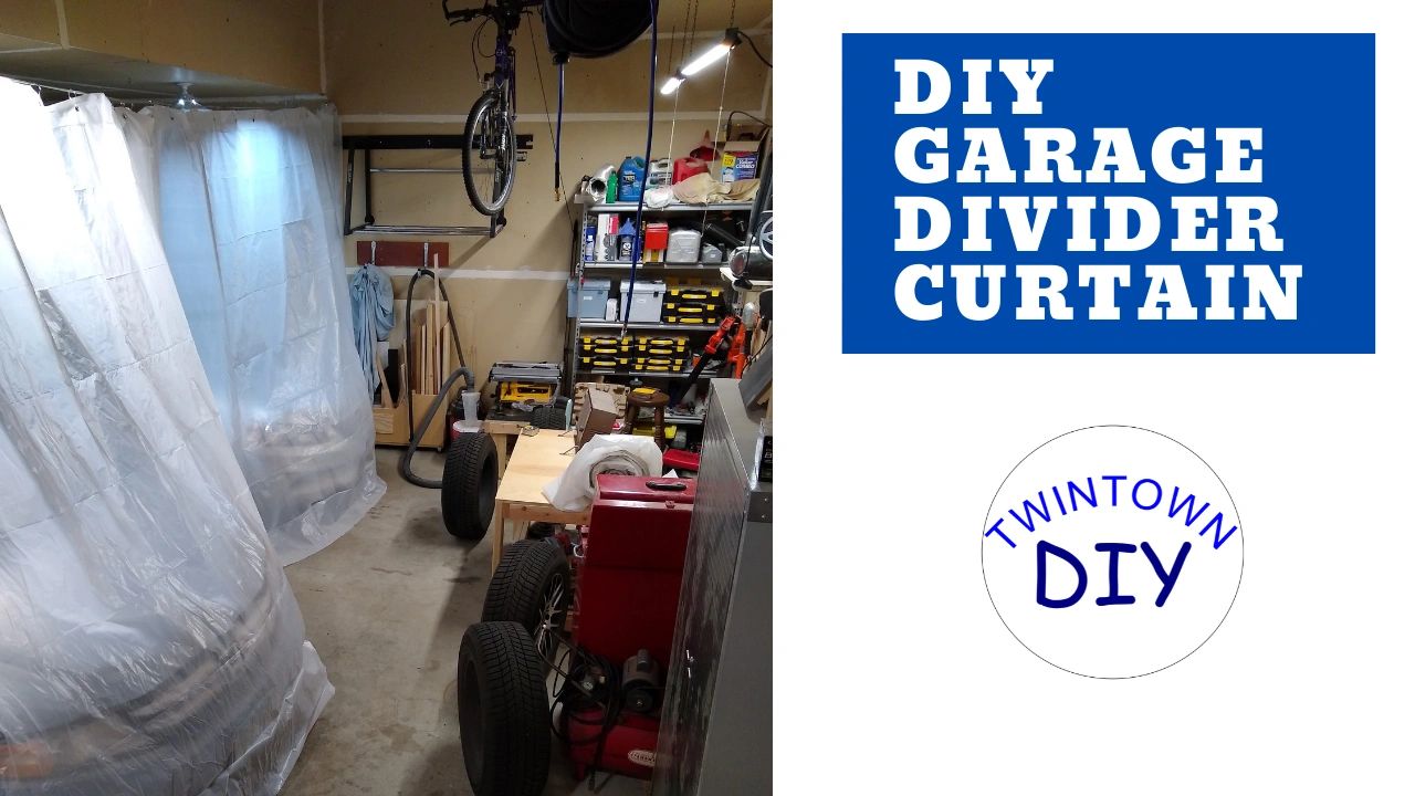 DIY Garage Shop Room Divider Curtain
